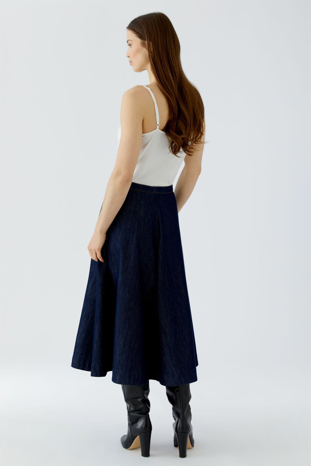 A-line Skirt - Raw Denim