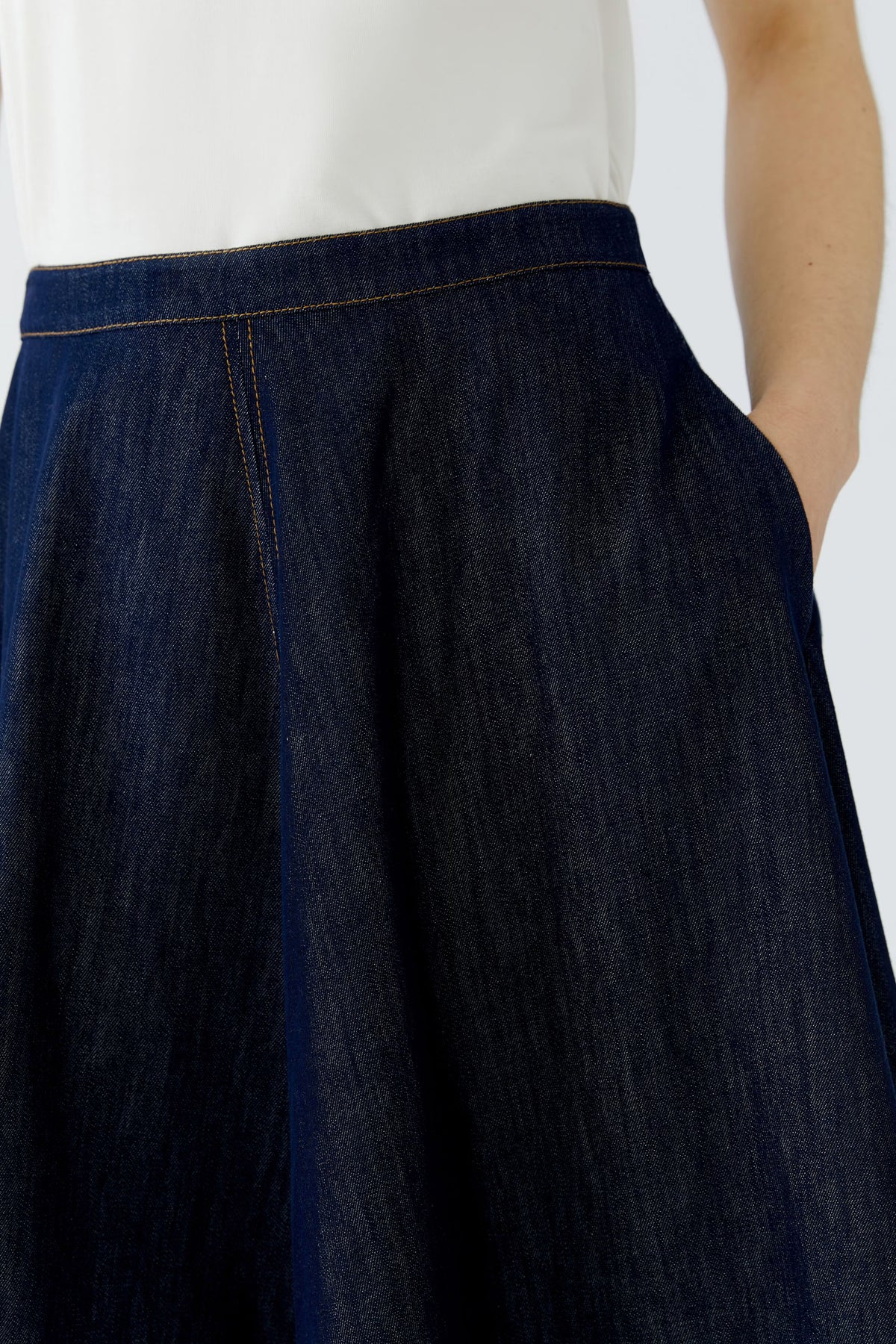 A-line Skirt - Raw Denim