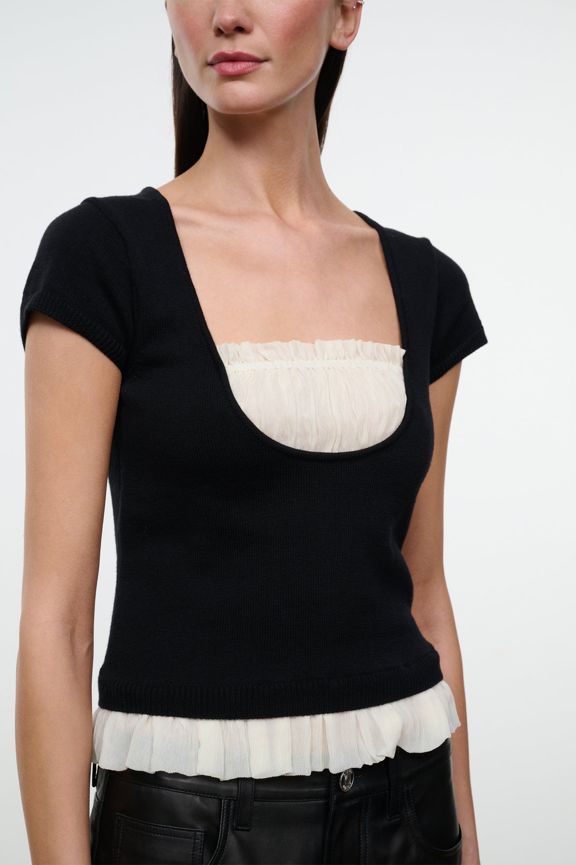 Marin Top - Black/Ivory