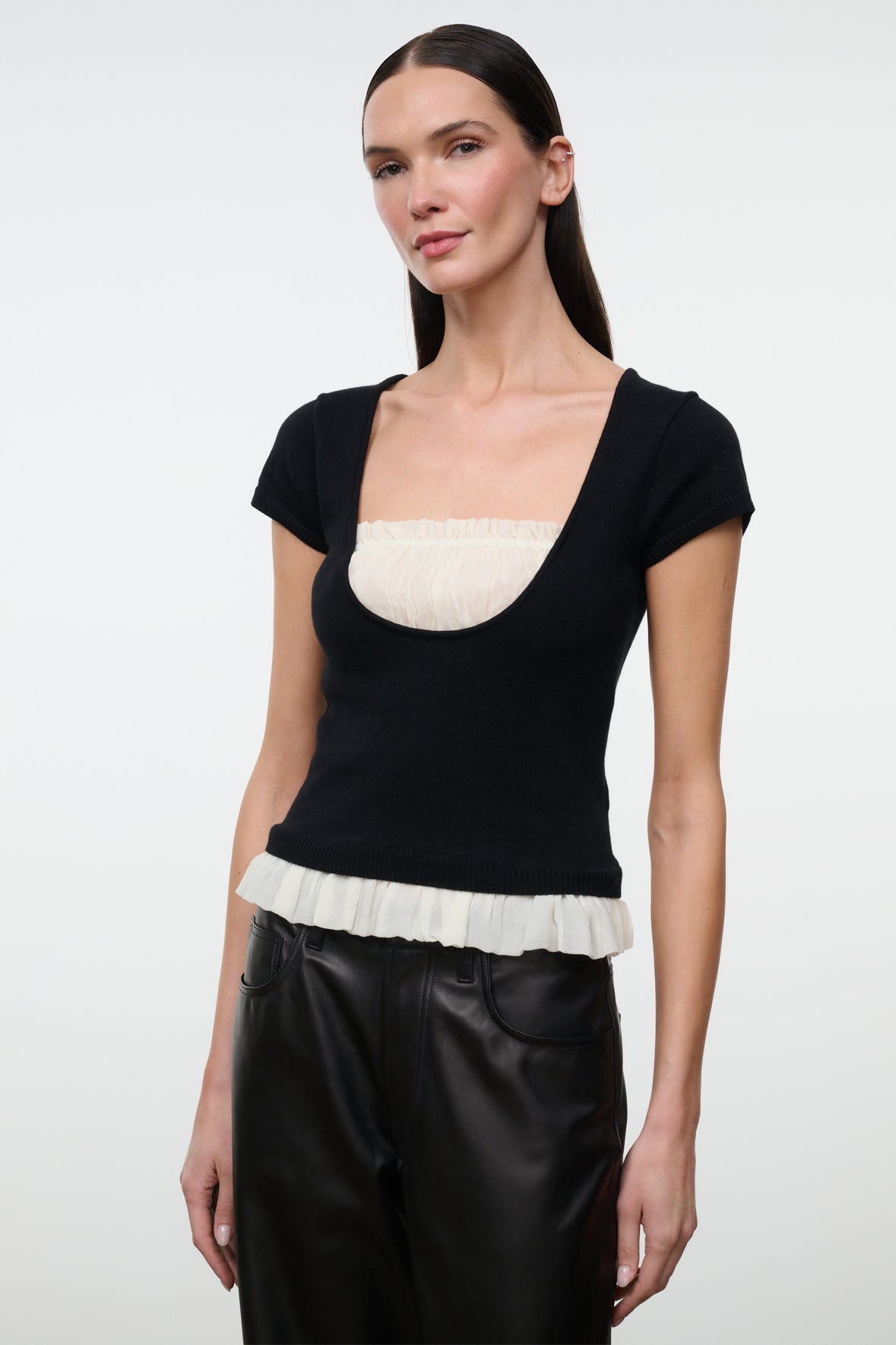 Marin Top - Black/Ivory