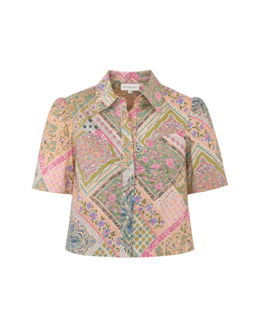 Jamie Top - Rosabelle Patchwork Print