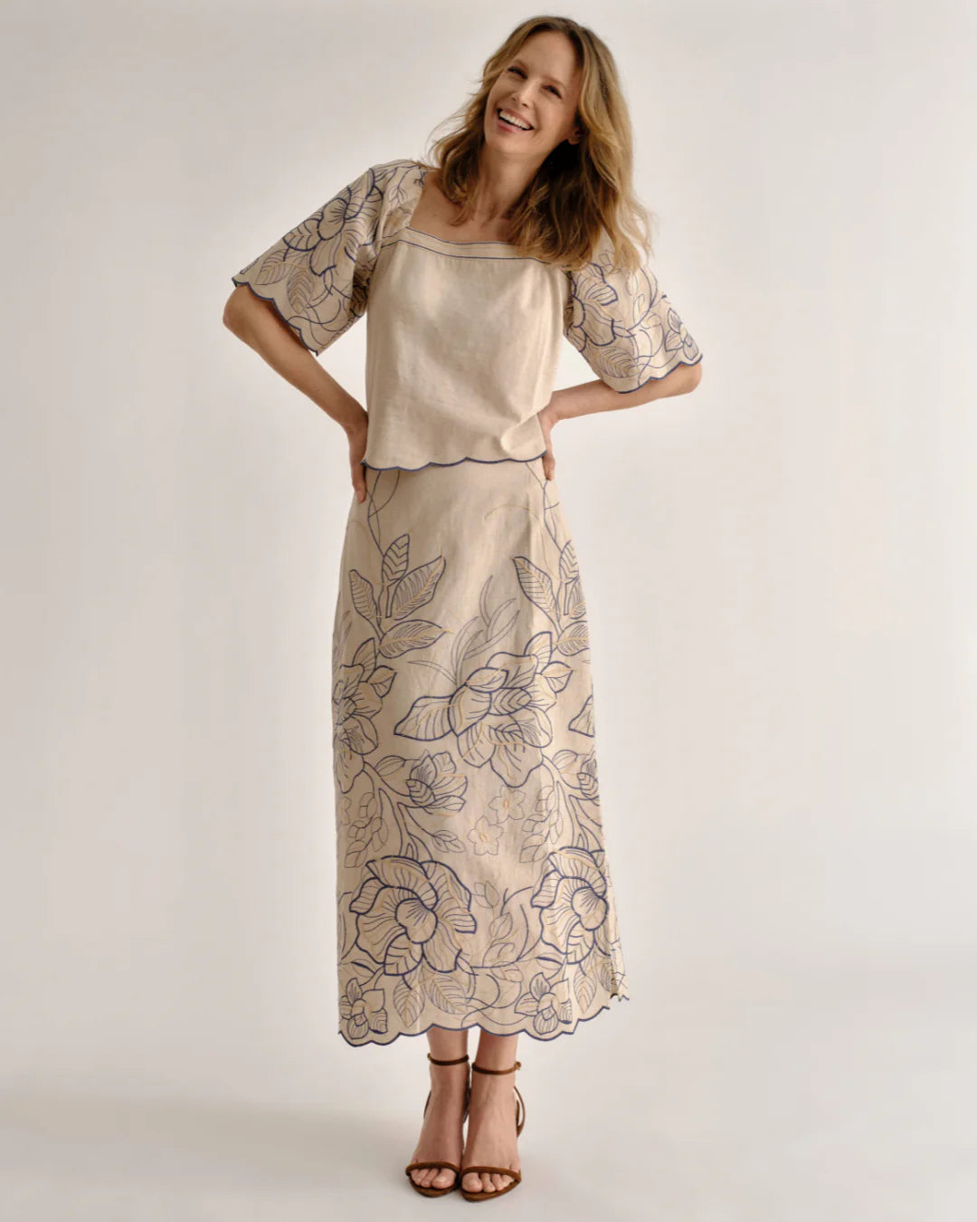 Cypress Skirt - Natural Linen