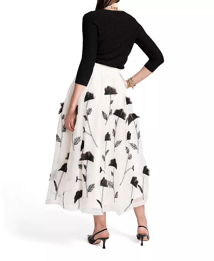 Shea Maxi Skirt - Black/White