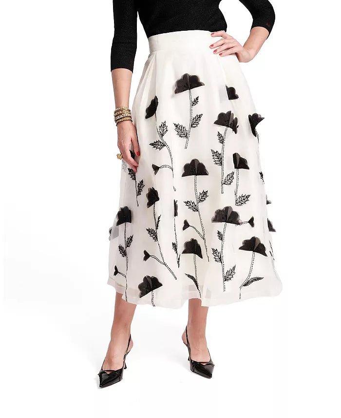 Shea Maxi Skirt - Black/White