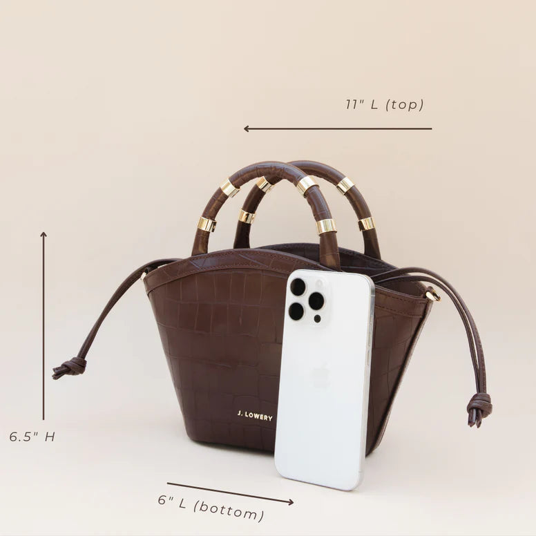 Mini Tote - Tan Suede