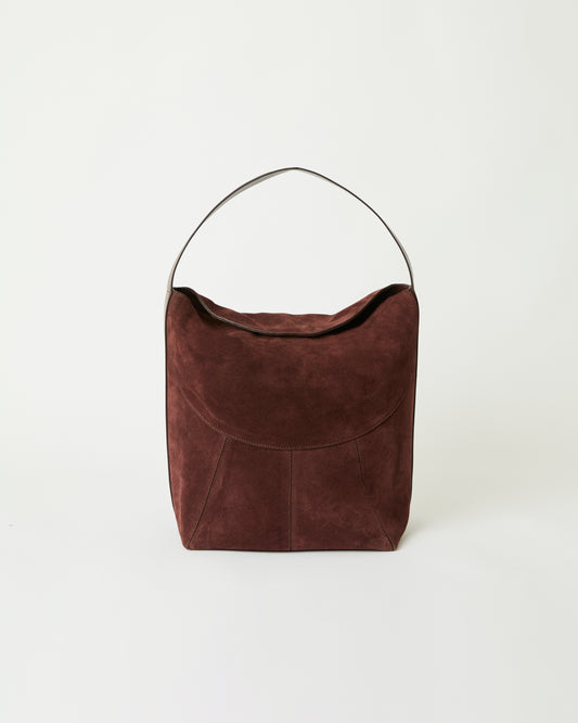 Rowe Suede Bucket Bag - Chocolate