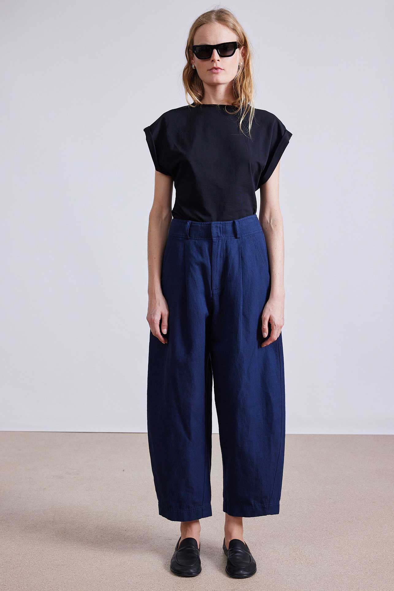 Bari Crop Trouser - Indigo