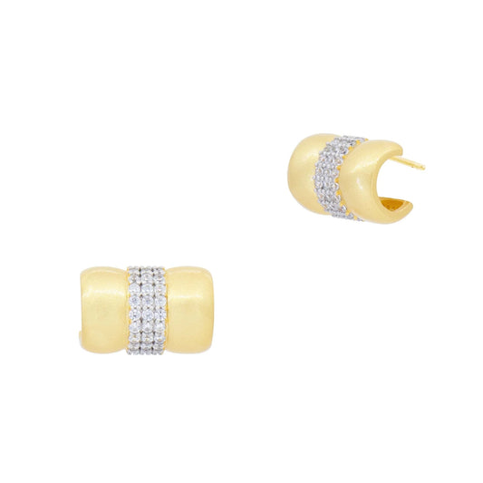 Downtown Pave Mini Cuff Earrings