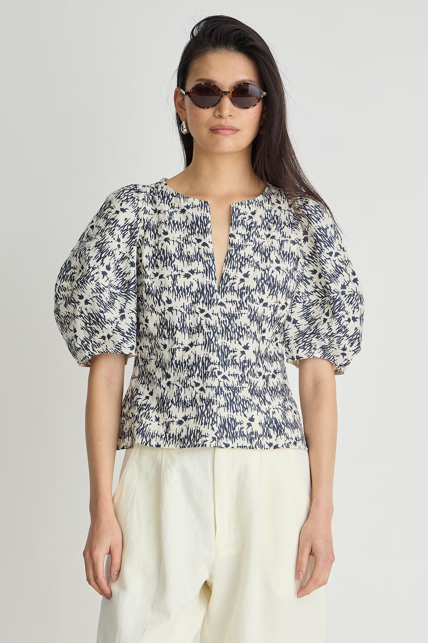Sculpted Bina Top - Tropical Midnight
