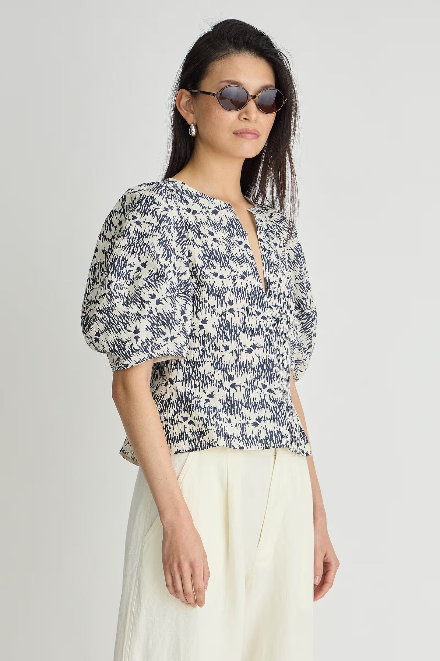 Sculpted Bina Top - Tropical Midnight
