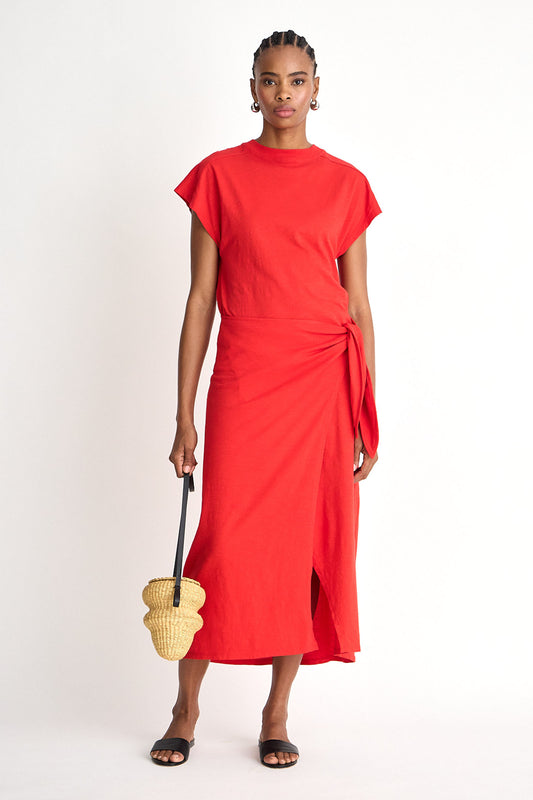 Fuerte Wrap Dress - Firecracker