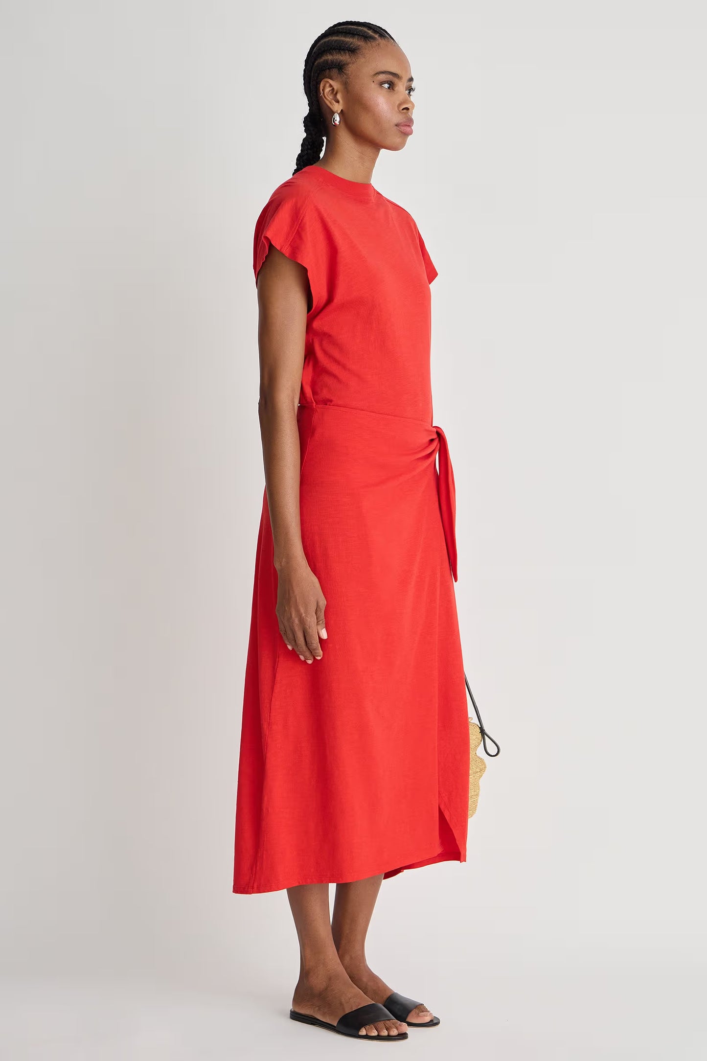 Fuerte Wrap Dress - Firecracker
