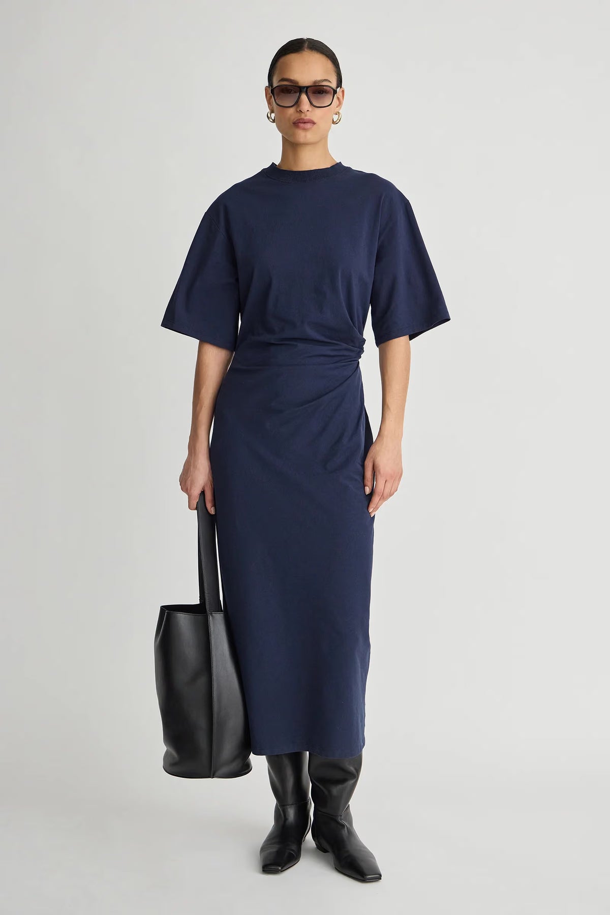 Luna Cinched Maxi - Navy