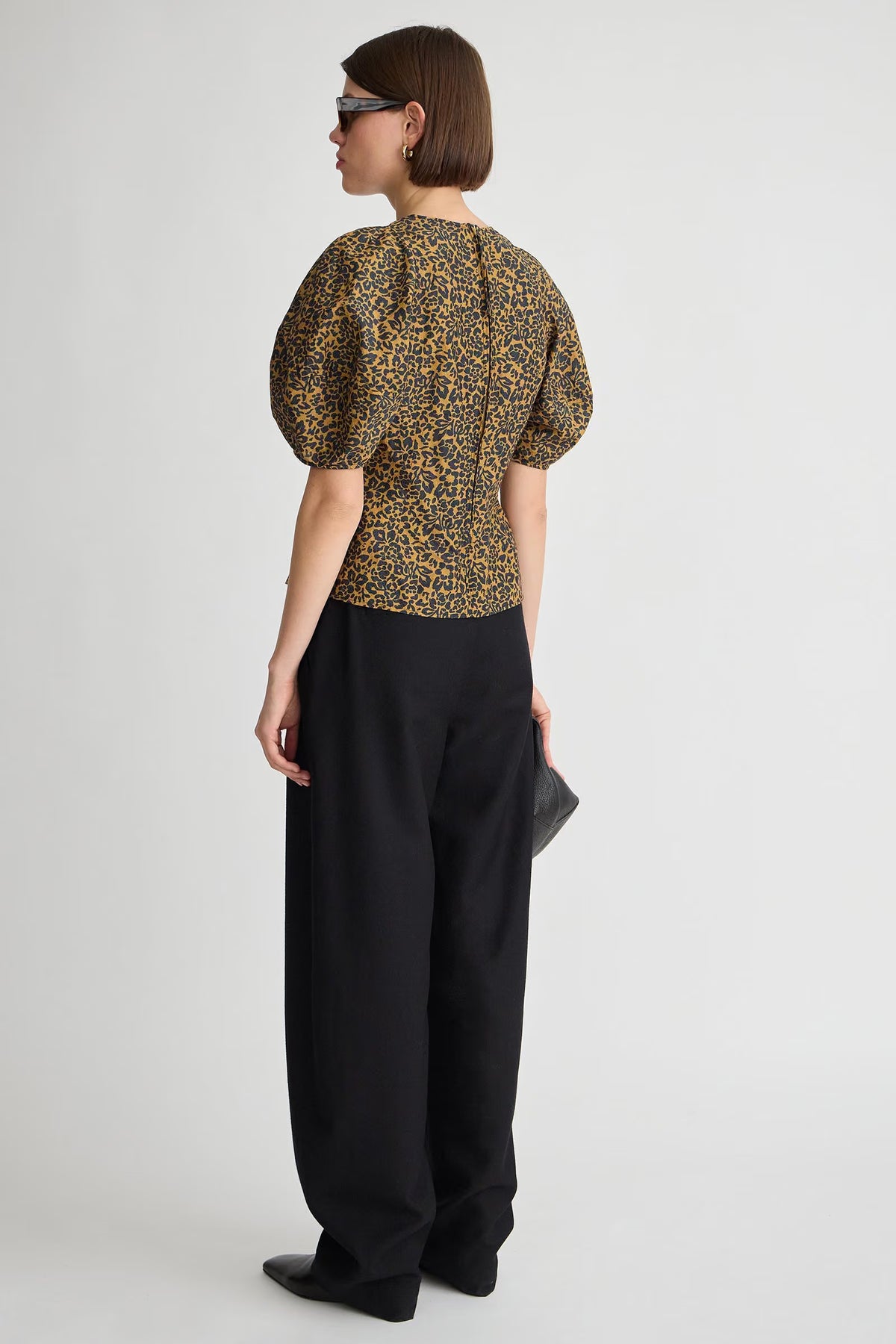 Lino Top - Leo Floral Midnight