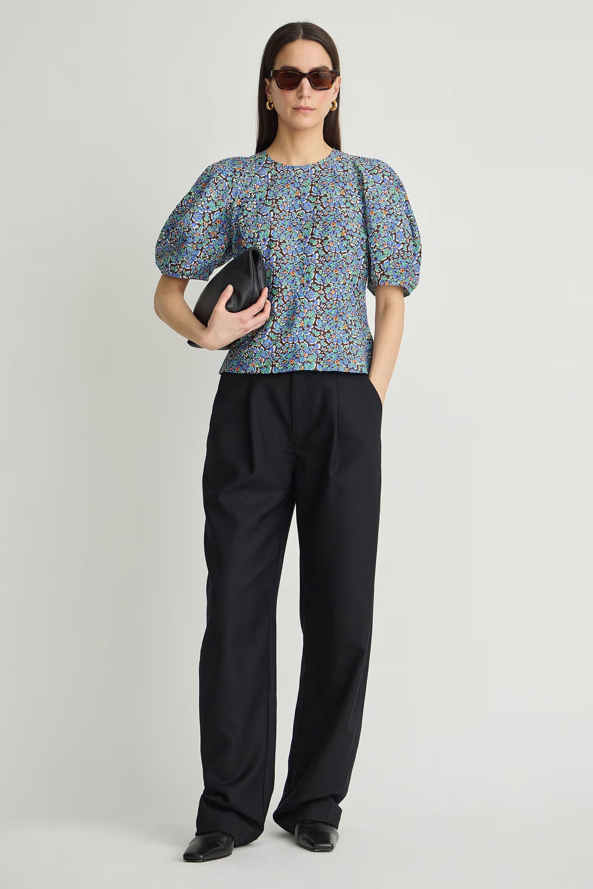 Lino Top - Cloud Cottage Floral