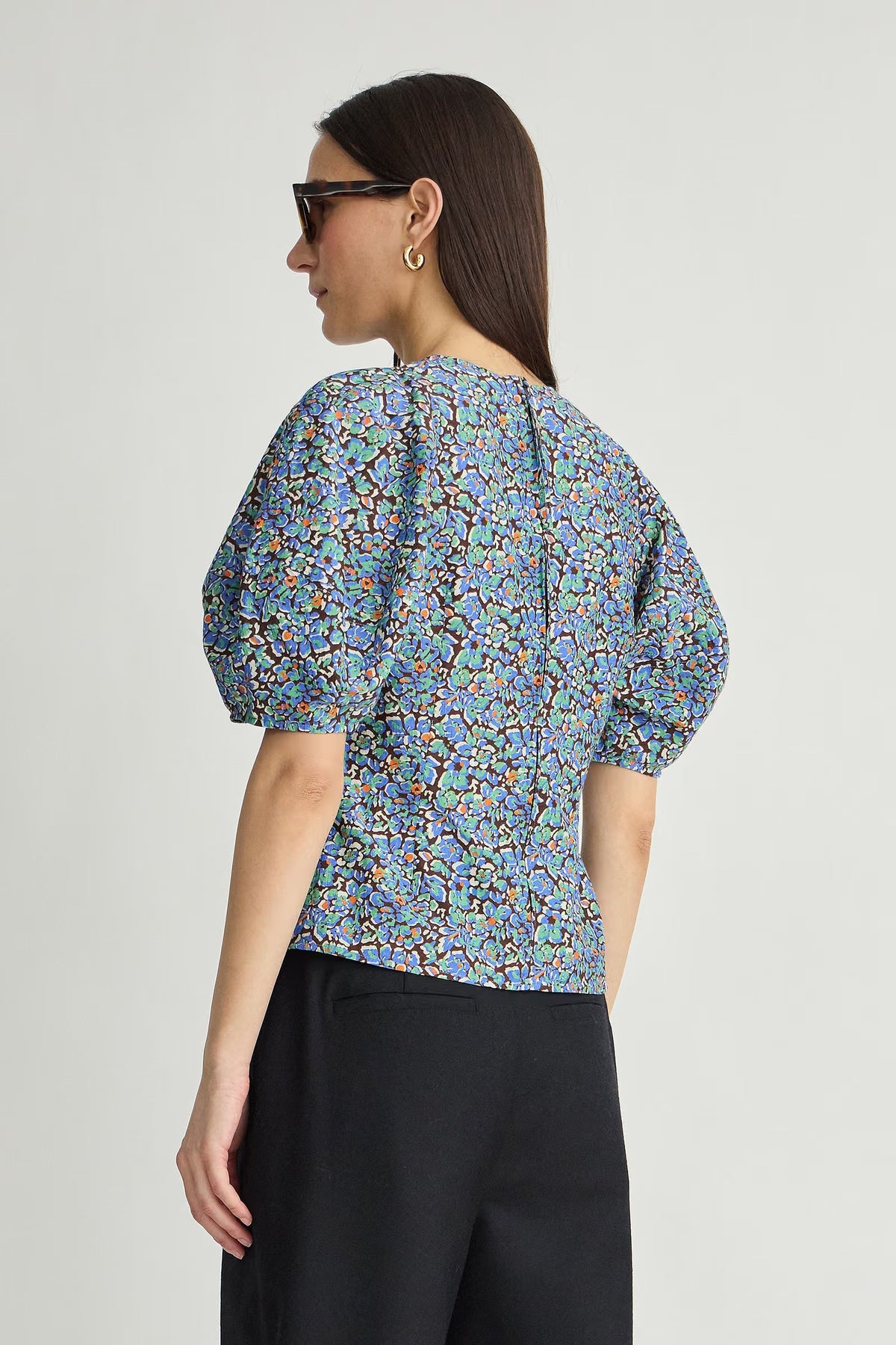 Lino Top - Cloud Cottage Floral