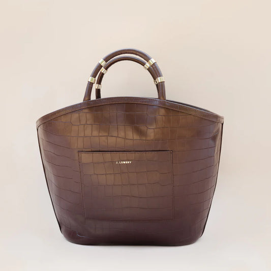 Tote - Espresso Croc