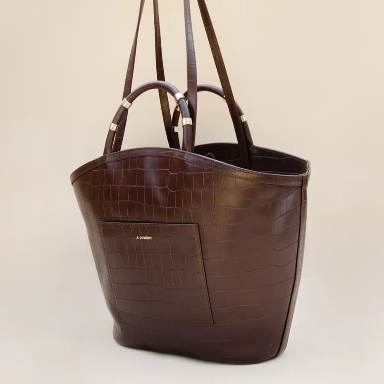 Tote - Espresso Croc
