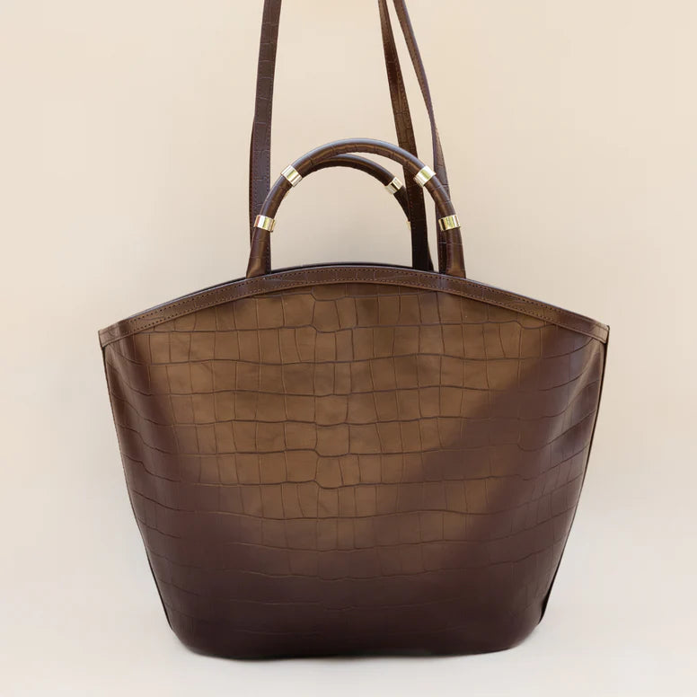 Tote - Espresso Croc