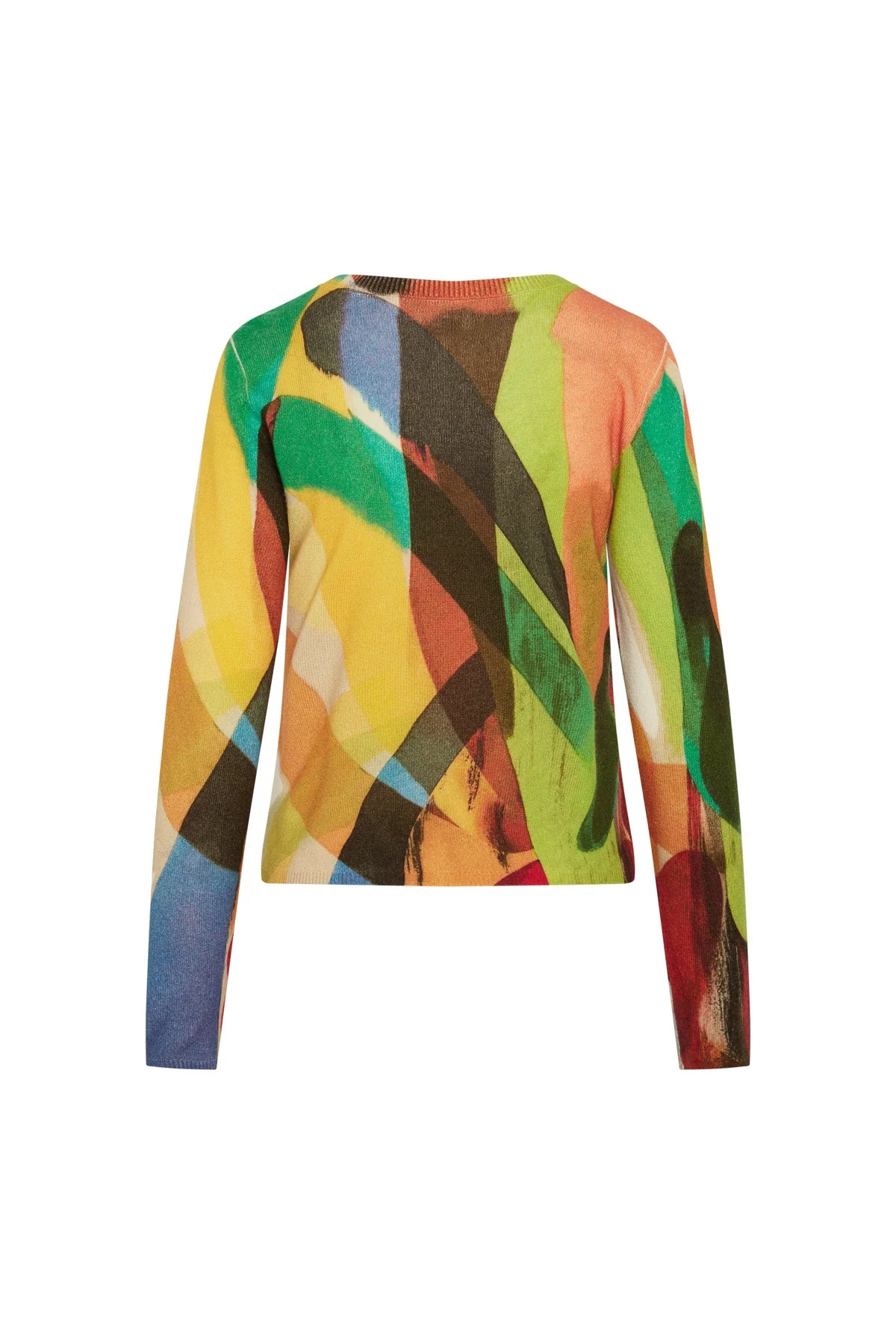 Crewneck Cashmere Sweater - Stella Print