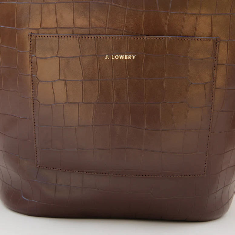 Tote - Espresso Croc