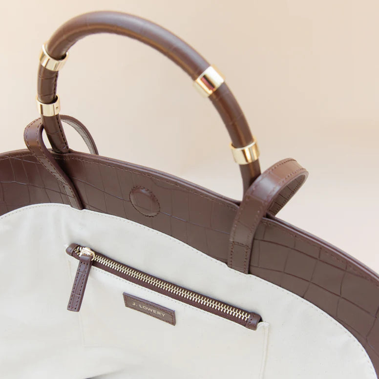 Tote - Espresso Croc