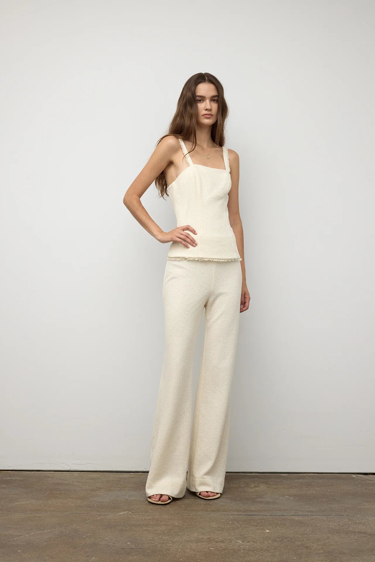 Wide Leg Pant - Ivory