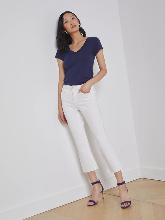 Kendra Cropped Jean - Blanc