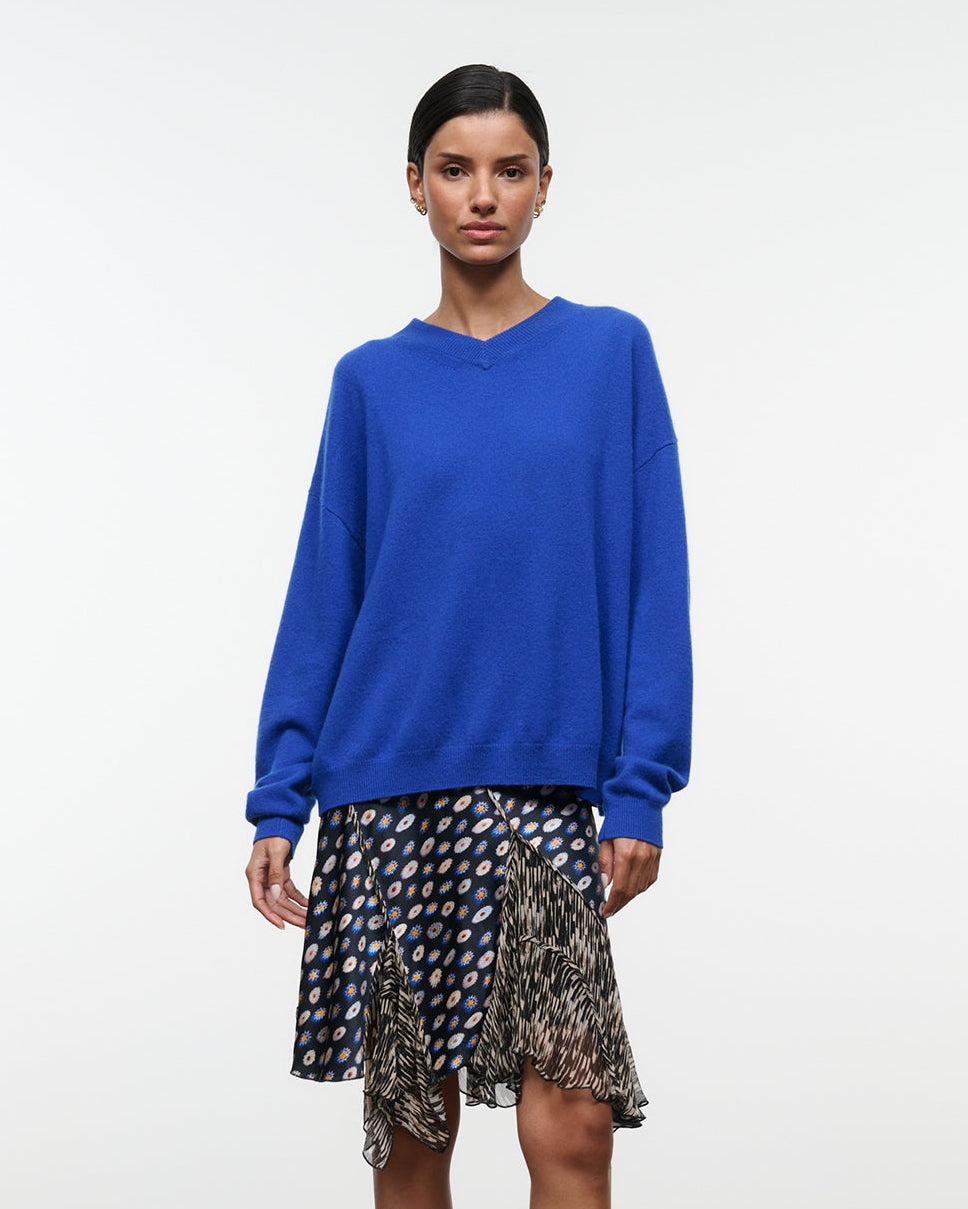 Spencer Cashmere Sweater - Cobalt