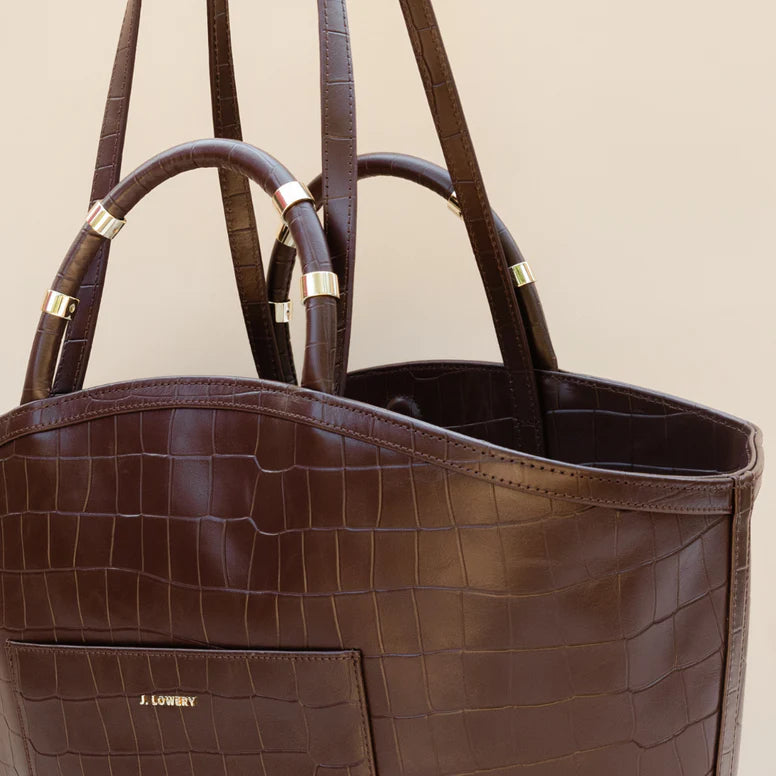 Tote - Espresso Croc