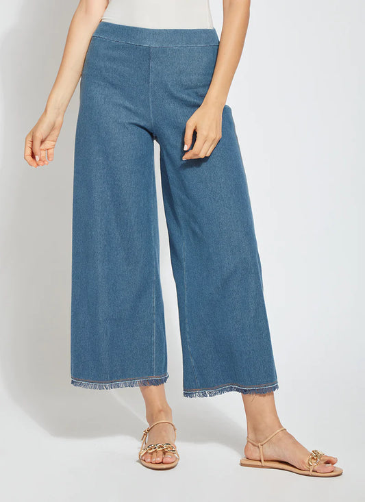 Shiloh Palazzo Pant - Mid-Wash