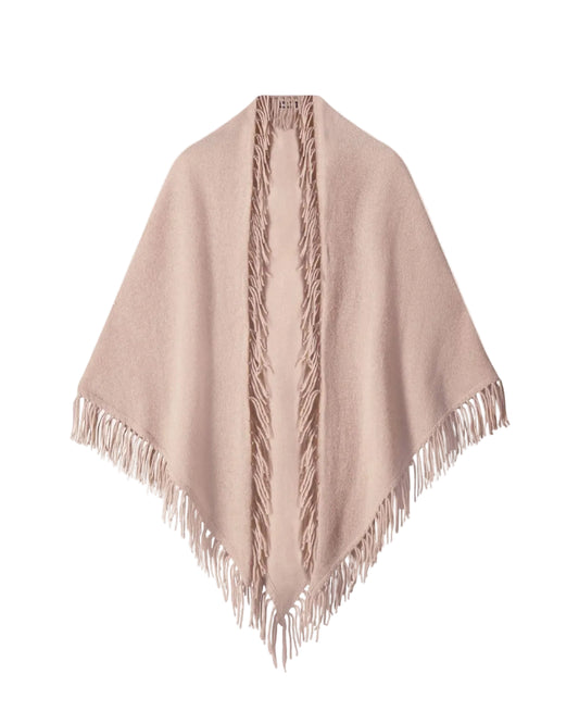 Cashmere Fringe Shawl - Brown Sugar