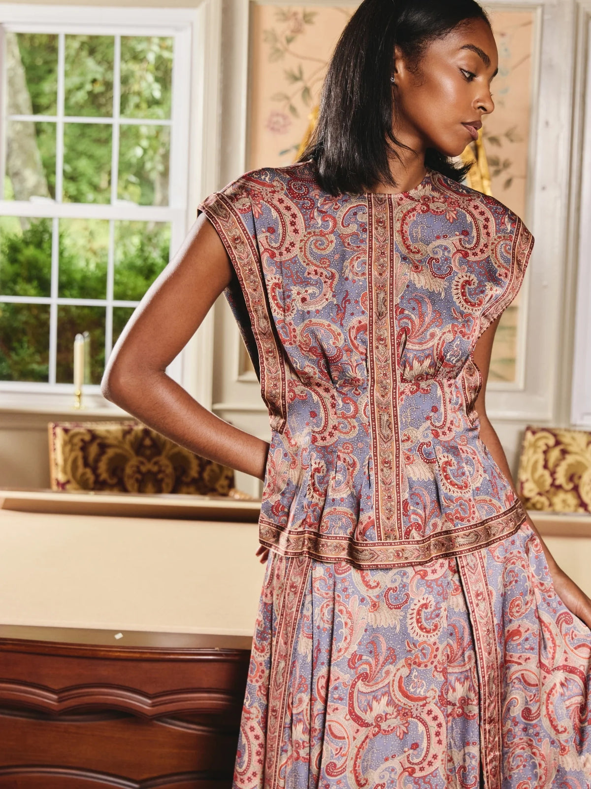 Arden Top - Lucent Lights Print