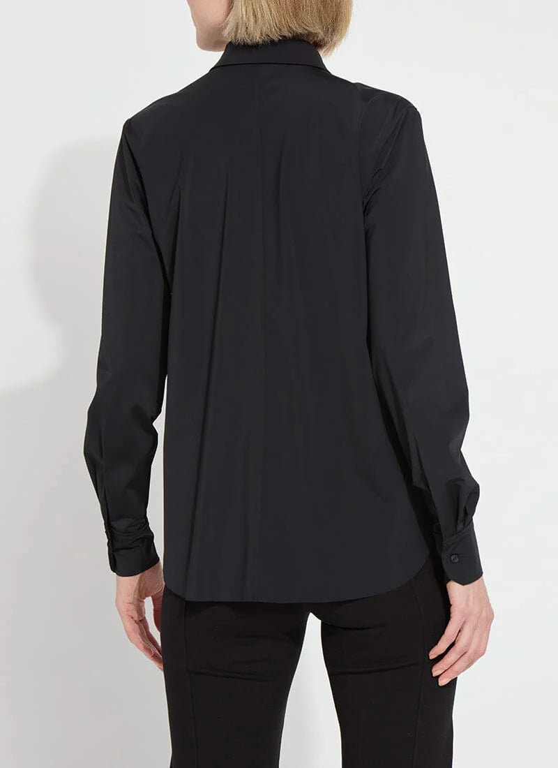 Connie Micro Beaded Shirt - Black