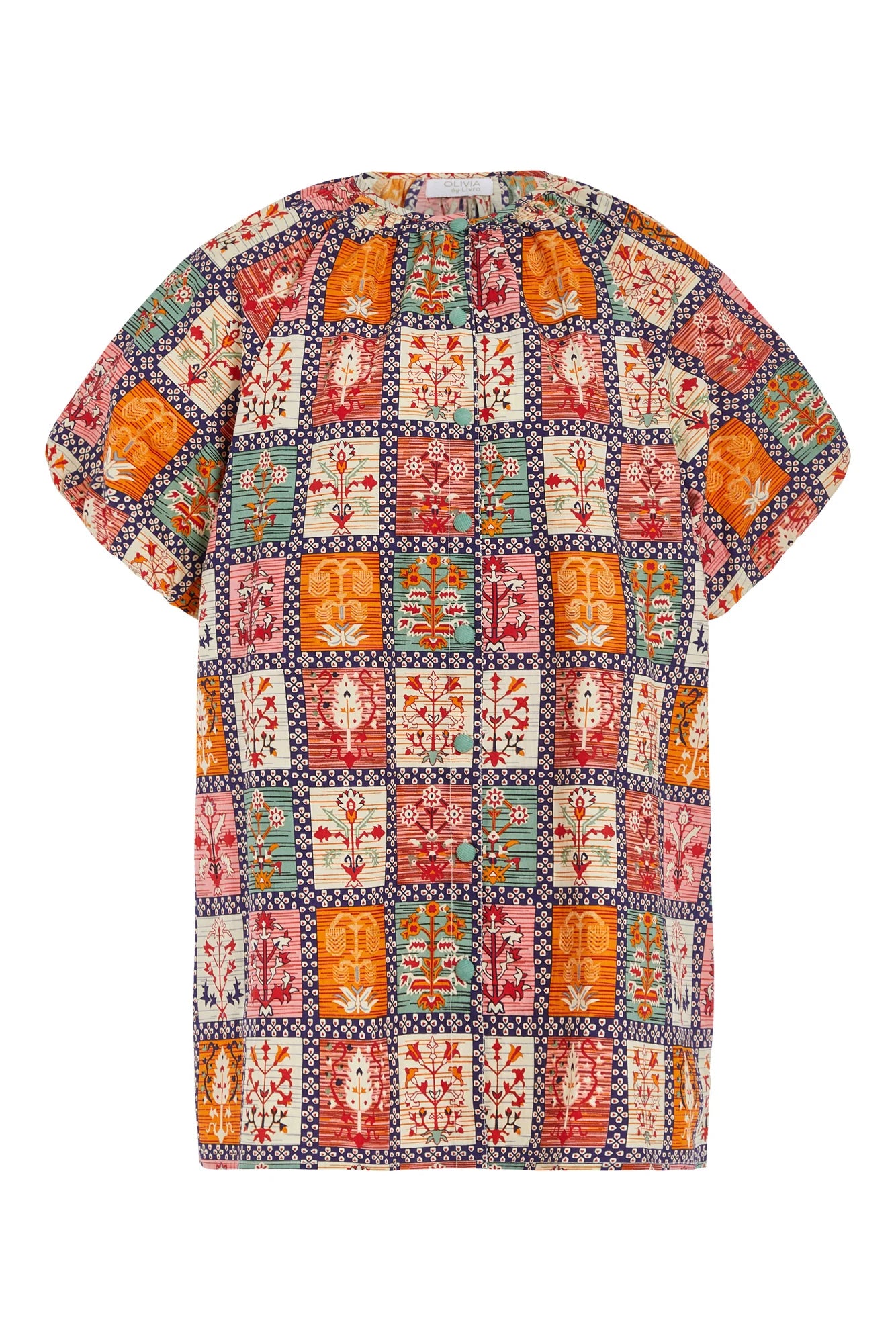 Frannie Dress - Harvest Grid