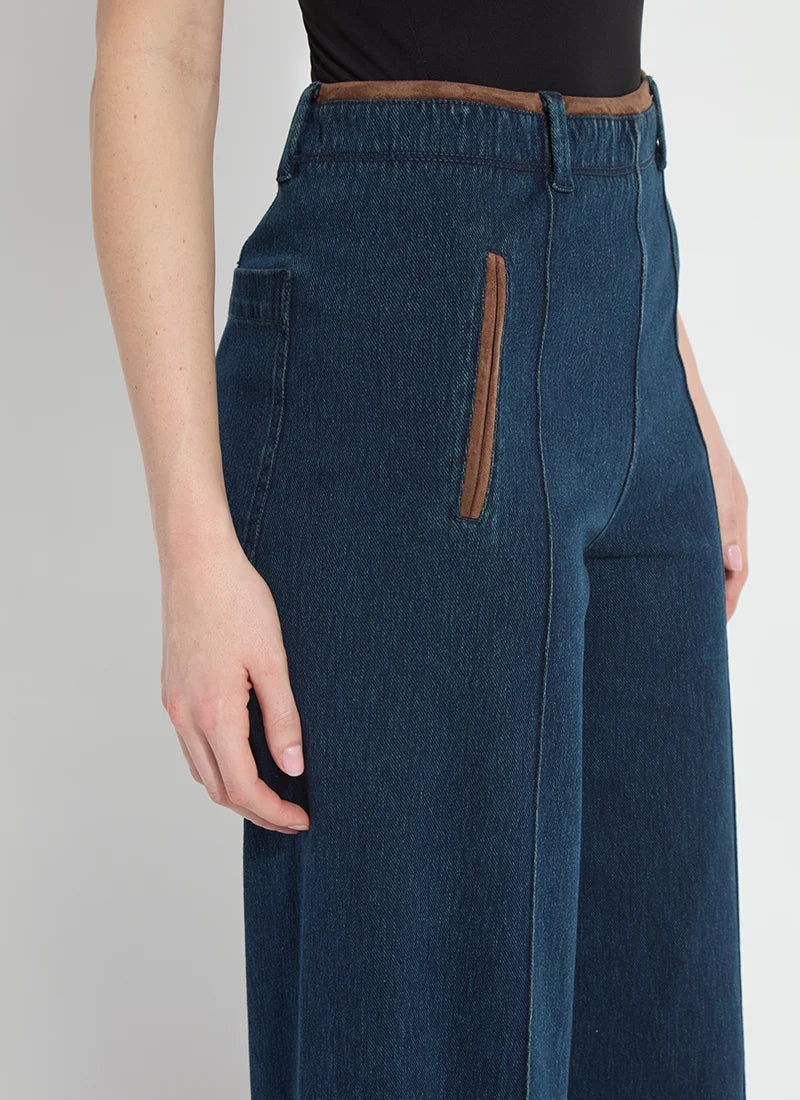 Angelica Pintuck Denim - Indigo