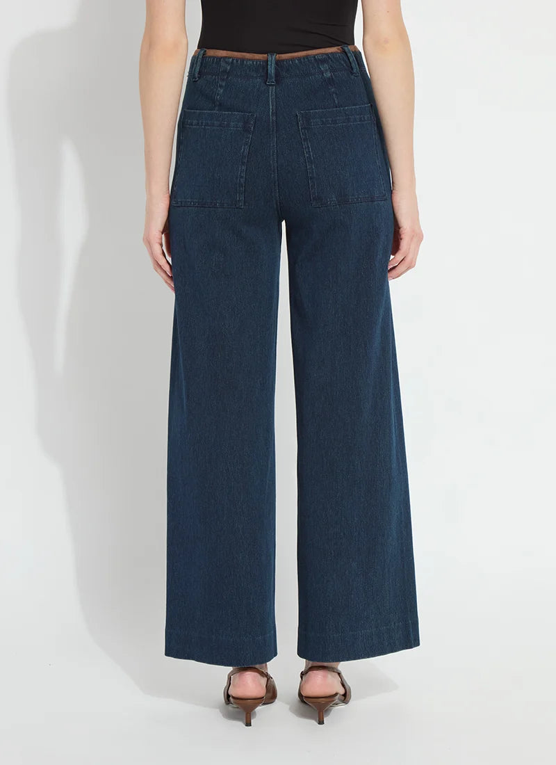 Angelica Pintuck Denim - Indigo