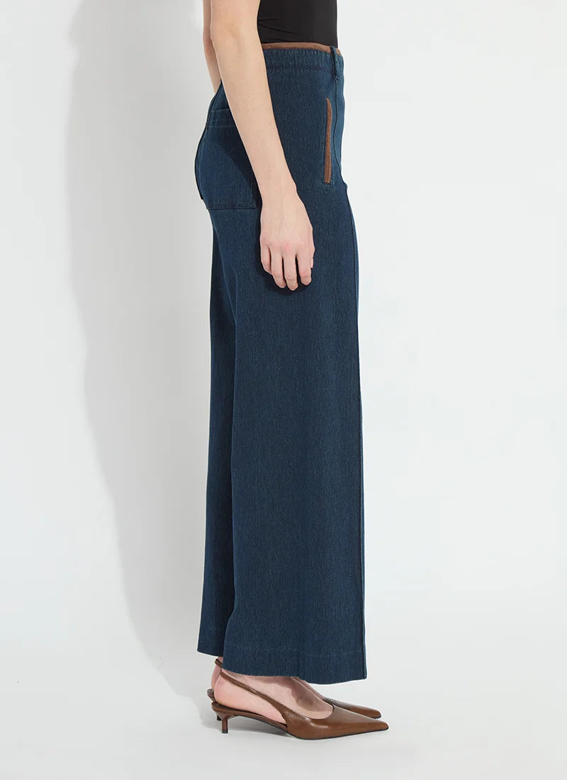 Angelica Pintuck Denim - Indigo