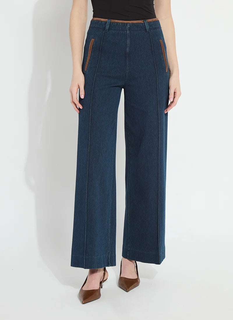 Angelica Pintuck Denim - Indigo