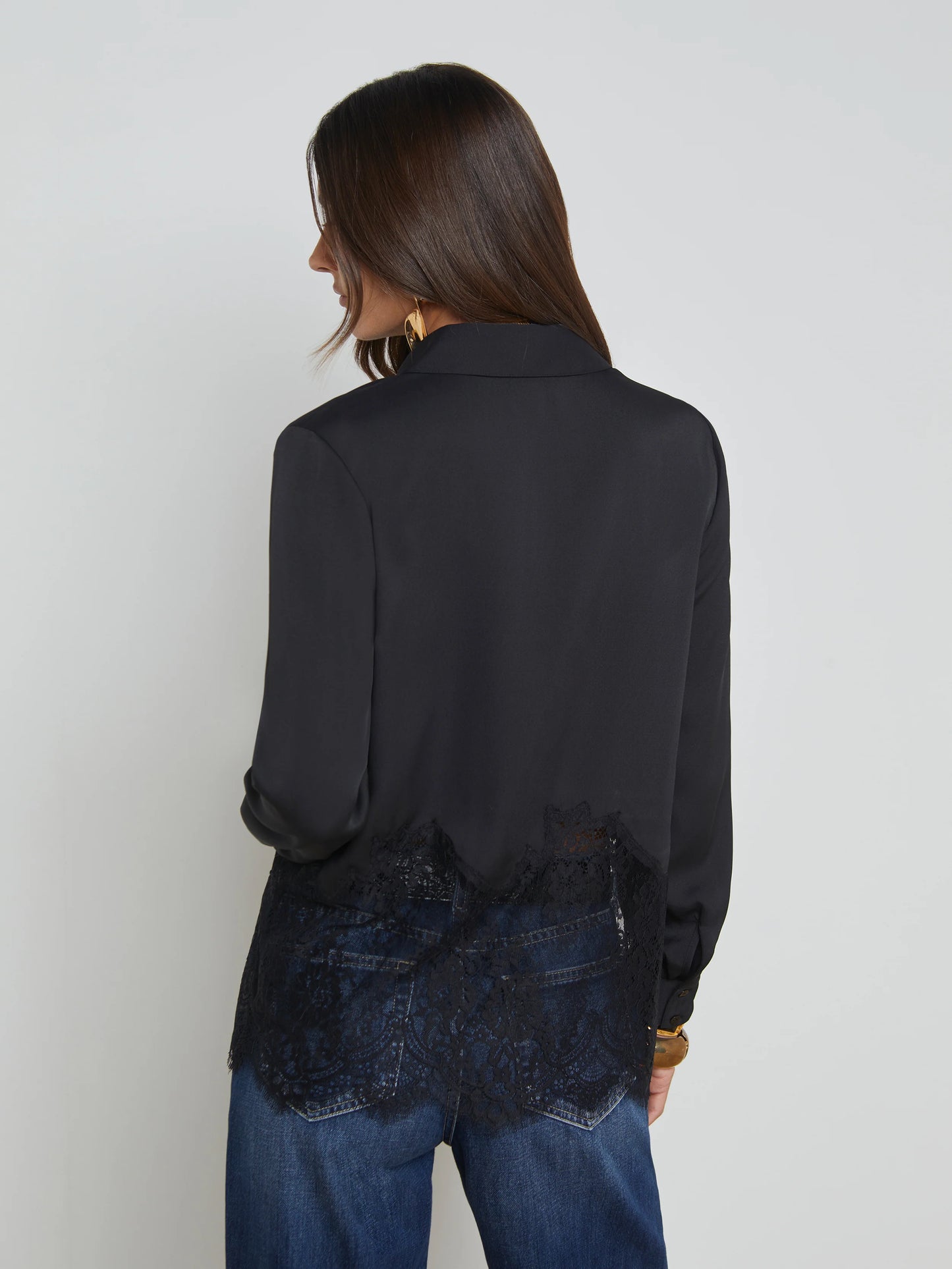 Adalee Lace Blouse - Black