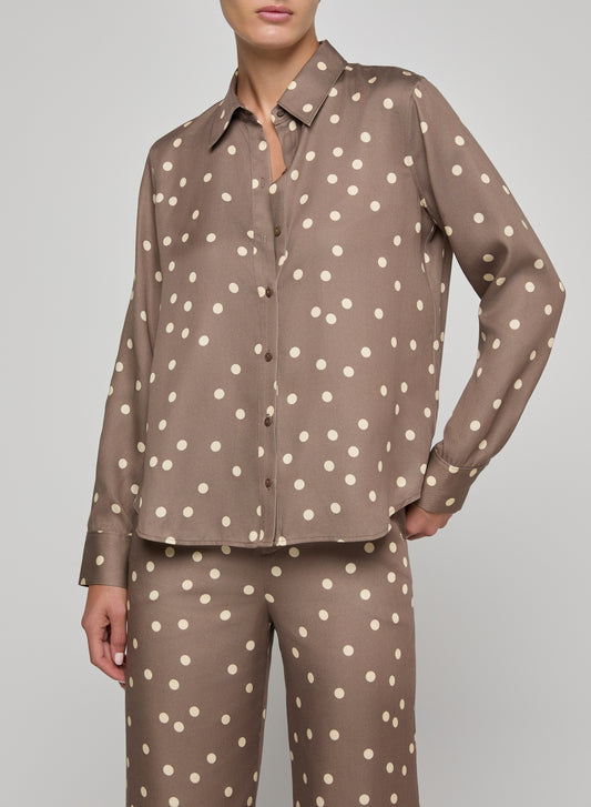 Ellery Longsleeve Blouse - Polka Dot