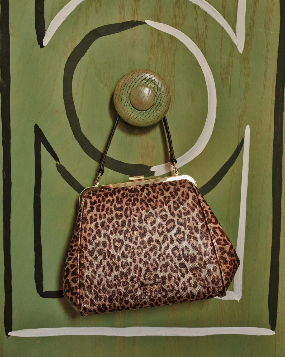 Katherine Frame Bag - Metallic Leopard