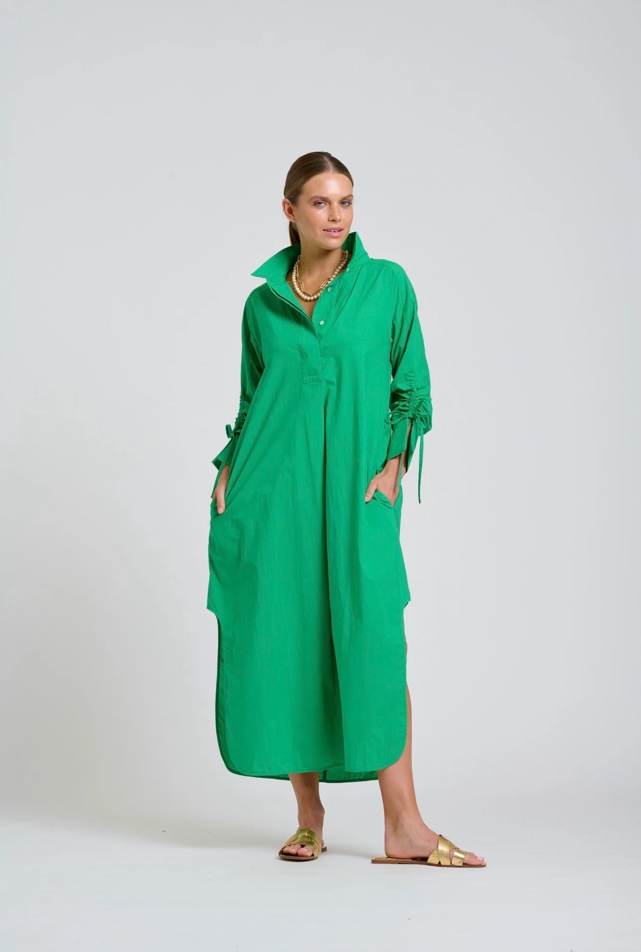 Millie Dress - Bright Green