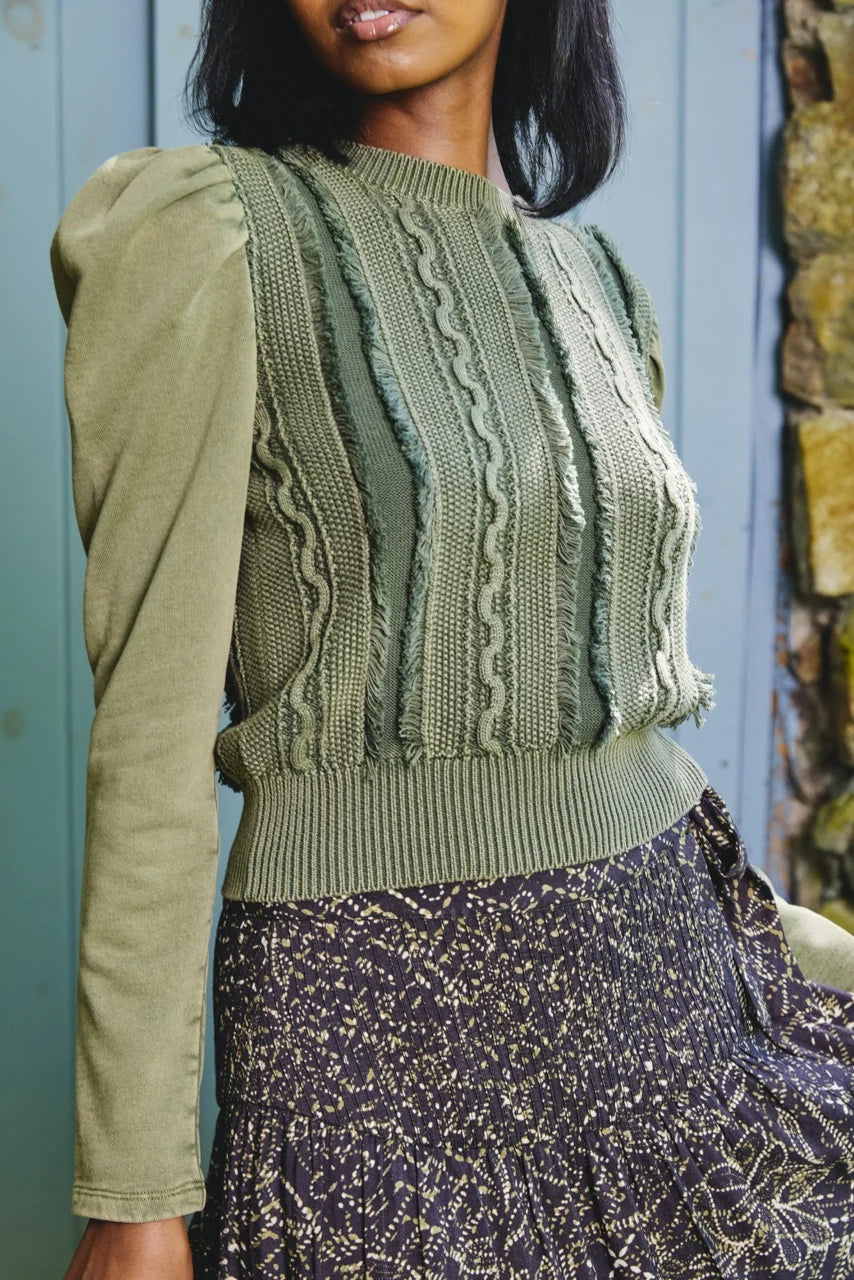 Liv Knit Pullover - Ivy Green