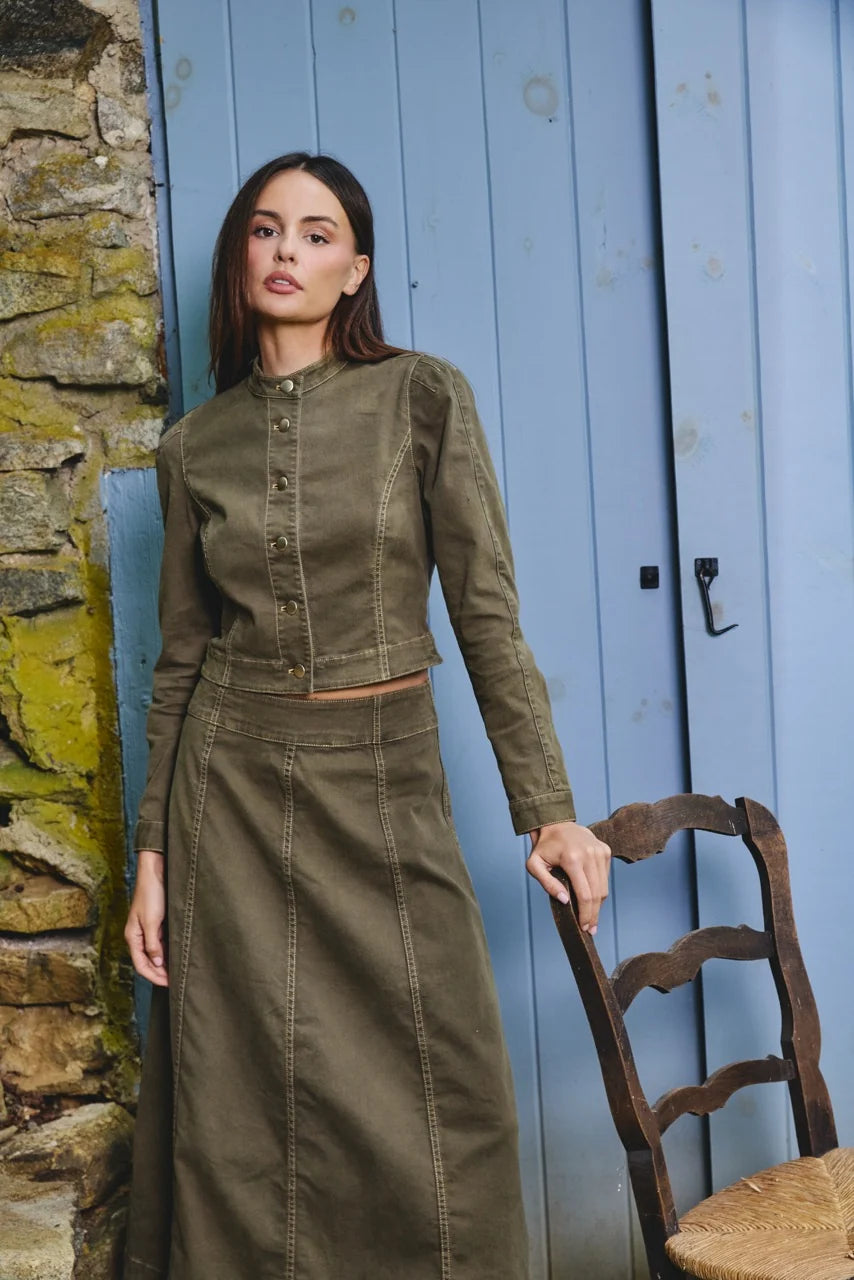 Bonnie Jacket - Ivy Green Denim