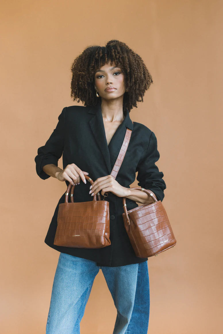 Max Mini - Cognac Croc