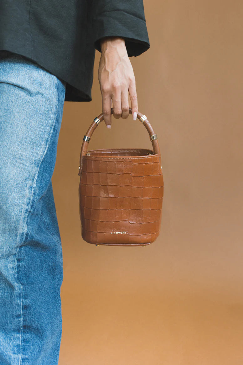 Max Mini - Cognac Croc