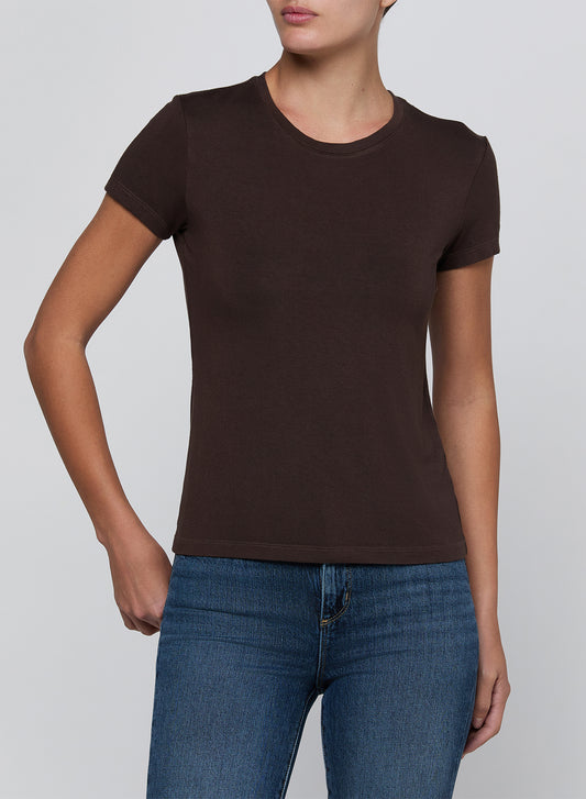 Ressi Crew Neck Tee - Dark Java