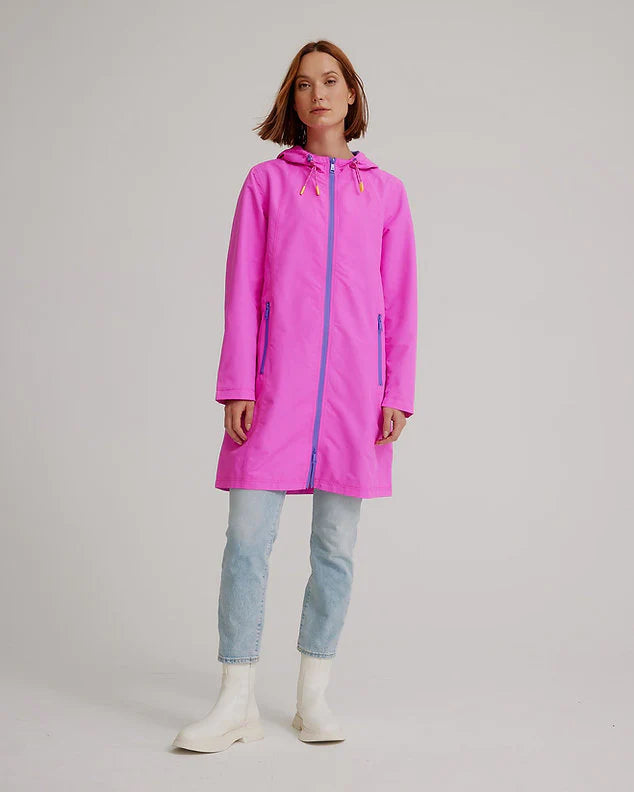 Hooded Raincoat - Passion Pink Magic Print