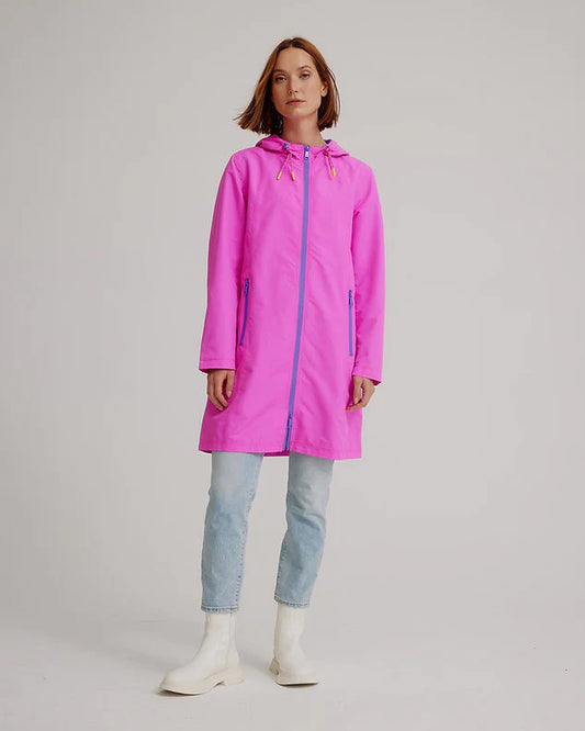 Hooded Raincoat - Passion Pink Magic Print